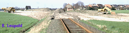 Am 7.04.1989 wurde die Strecke in Wadelheim fr die B70n unterbrochen
